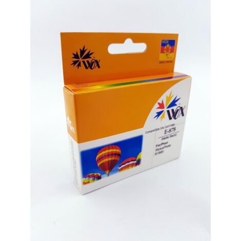 Cartucho de tinta EPSON T0878 negro mate Wox, reemplazo para C13T08784010