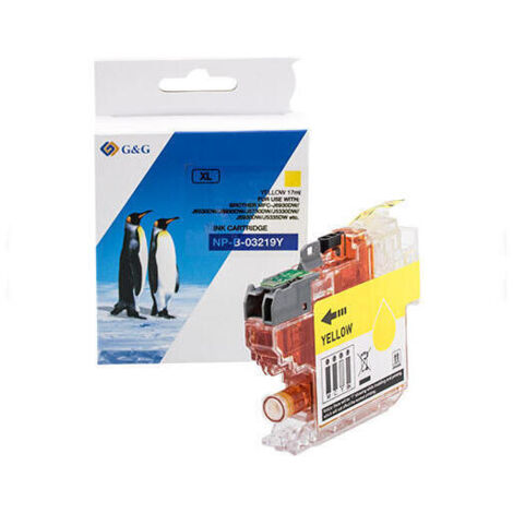 CARTUCHO DE TINTA GENERICO G&G BROTHER LC3219XL V4 AMARILLO  - REEMPLAZA LC3219XLY