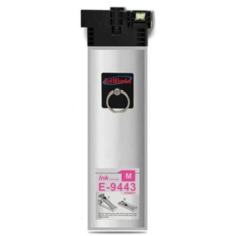 Cartucho de tinta magenta Epson T9443 de JetWorld, compatible con C13T944340