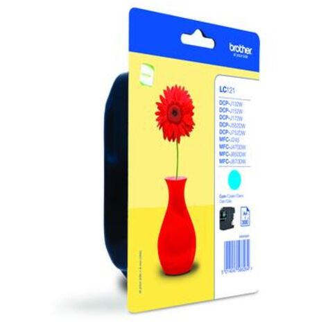 Cartucho de Tinta Original Brother LC-121CBP/ Cian