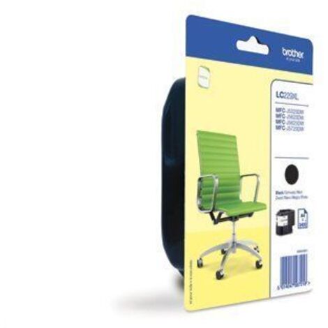 Cartucho de tinta original Brother LC229XL (LC229XLBK) de alta calidad.
Adecuado para uso en las siguientes impresoras:
Brother MFC J5625DW
Brother M