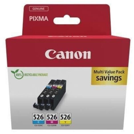 Cartucho de Tinta Original Canon CLI-526 Multicolor Cian/Magenta/Amarillo
