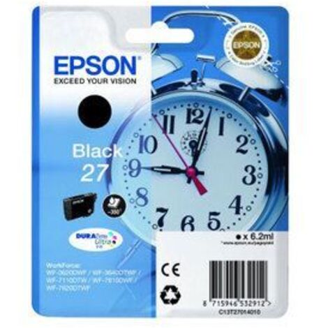 Cartucho de Tinta Original Epson 27 Negro
