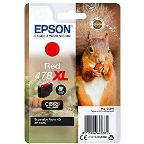 Cartucho de Tinta Original Epson 478XL Rojo