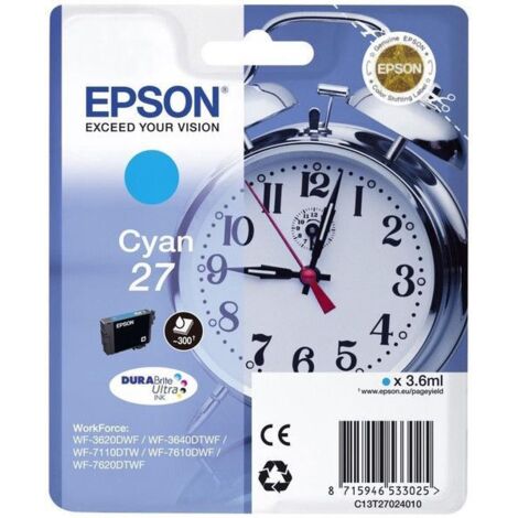 Cartucho de Tinta Original Epson C13T27024012 Cian