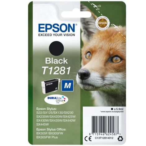 Cartucho de Tinta Original Epson T1281/ Negro