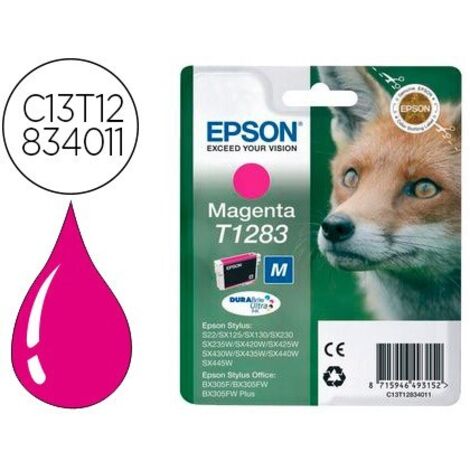 Cartucho de Tinta Original Epson T1283/ Magenta