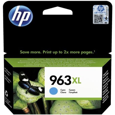 Cartucho de Tinta Original HP 3JA27AE, 3JA28AE, 3JA29AE, 3JA30AE 22 ml-47 ml Cian