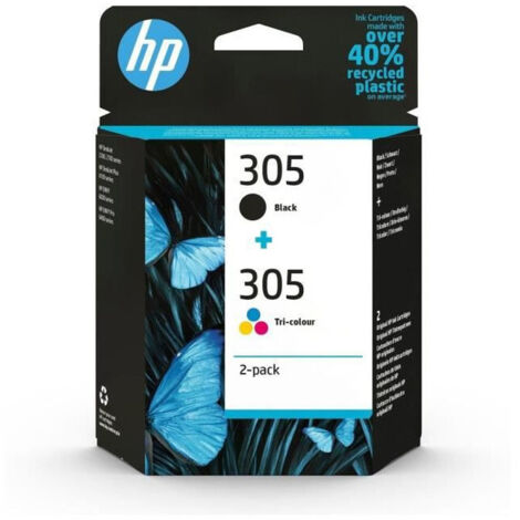 Cartucho de Tinta Original HP nº305 Multipack/ Negro/ Tricolor