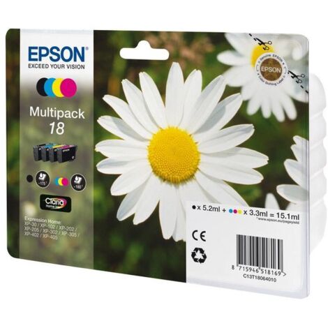 Cartucho epson 18 exression xp102-202..multipac