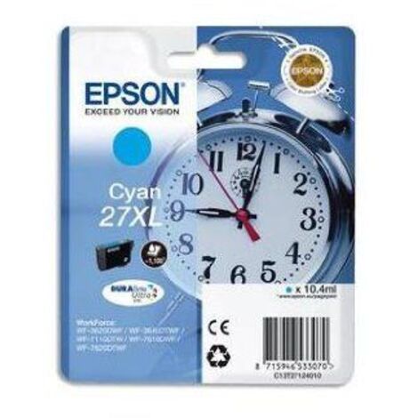 Cartucho epson 27xl cian wf3620ss