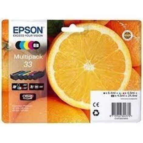 CARTUCHO EPSON 33 MULTIPACK 5COLORES C13T33374010