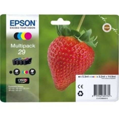 Cartucho epson t29 yl-cy-mg-blk xp-235, xp-332, x