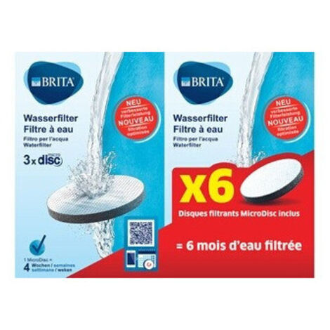 Cartucho filtro de agua Brita Pack de 6 filtros MicroDisc BRITA