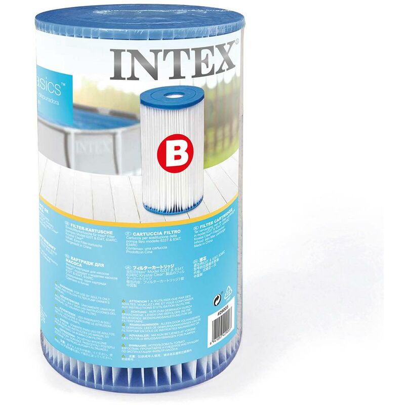 Cartoucho De Filtración Tipo B - Para Depuradoras Intex Intex