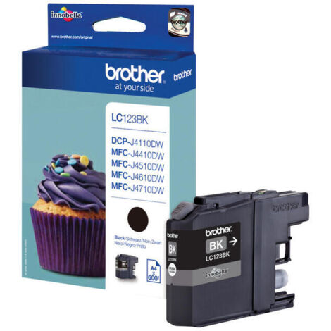 Cartucho Impresora BROTHER LC-123BKBP