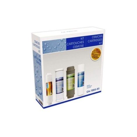 CARTUCHO OSMOSIS SEDIMENTOS HIDROWATER NEREO KIT4 CARBON GAC - CA-7003-03