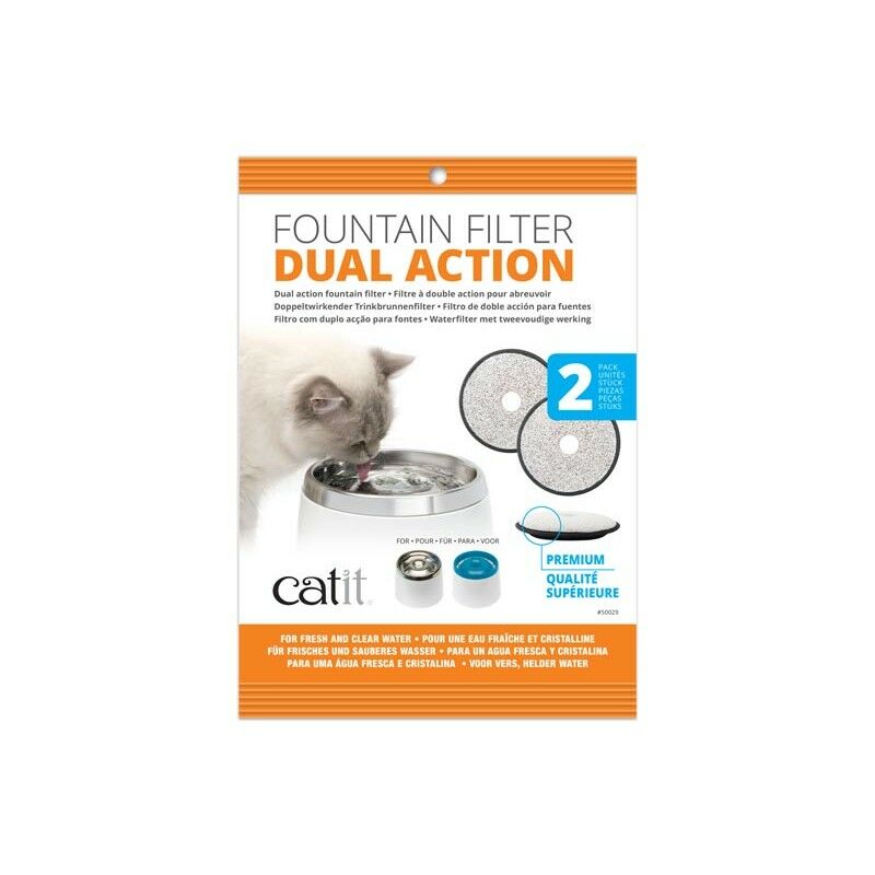 

Catit - filtro doble acci�n fuente acero inox, 2 uds