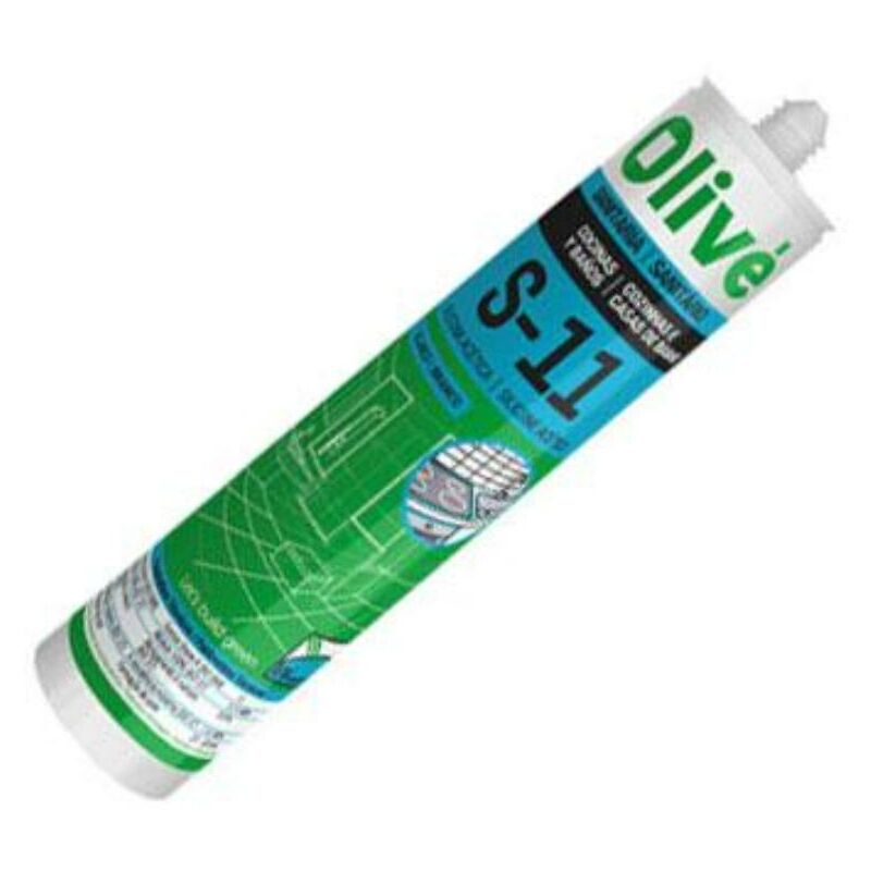 

olive silicona acetica acida s-11 cocina-baño transparent 300 ml - Mibricotienda