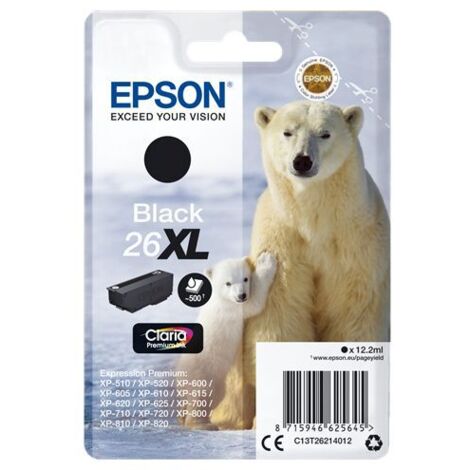 Cartucho tinta epson t262140 negro xl