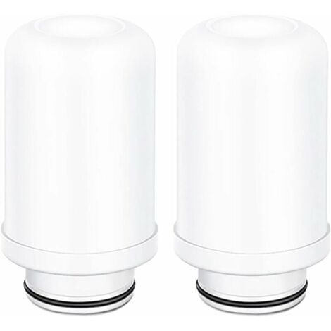 Cartuchos de repuesto para filtro de agua YMYNY, repuesto de filtro cerámico, sistema de filtración para grifo, filtro de carbón activado (2 cartuchos de filtro cerámico)