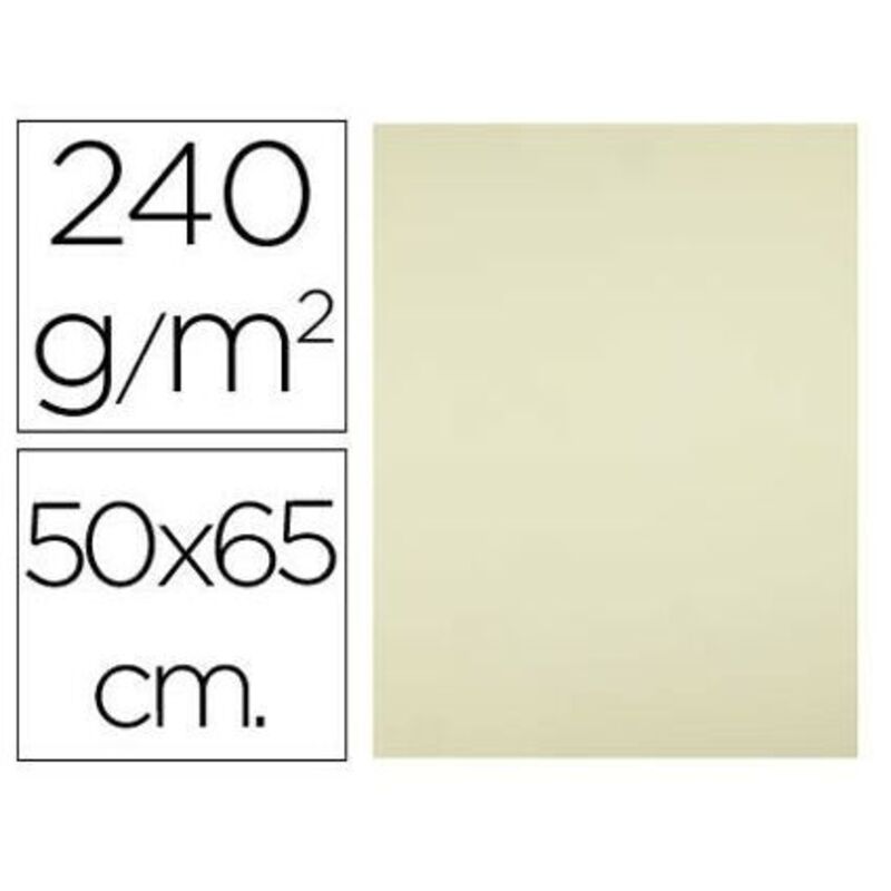 

Cartulina 50x65 cm 240g/m2 amarillo paquete de 25 unidades - Liderpapel