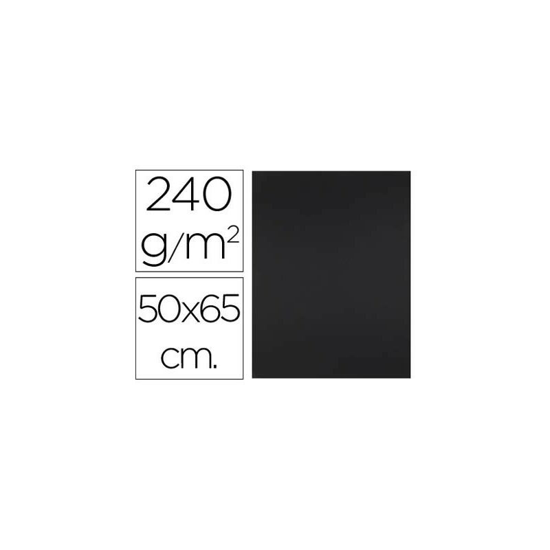 

Cartulina 50x65 cm 240g/m2 negro (pack de 125 uds.) - Liderpapel