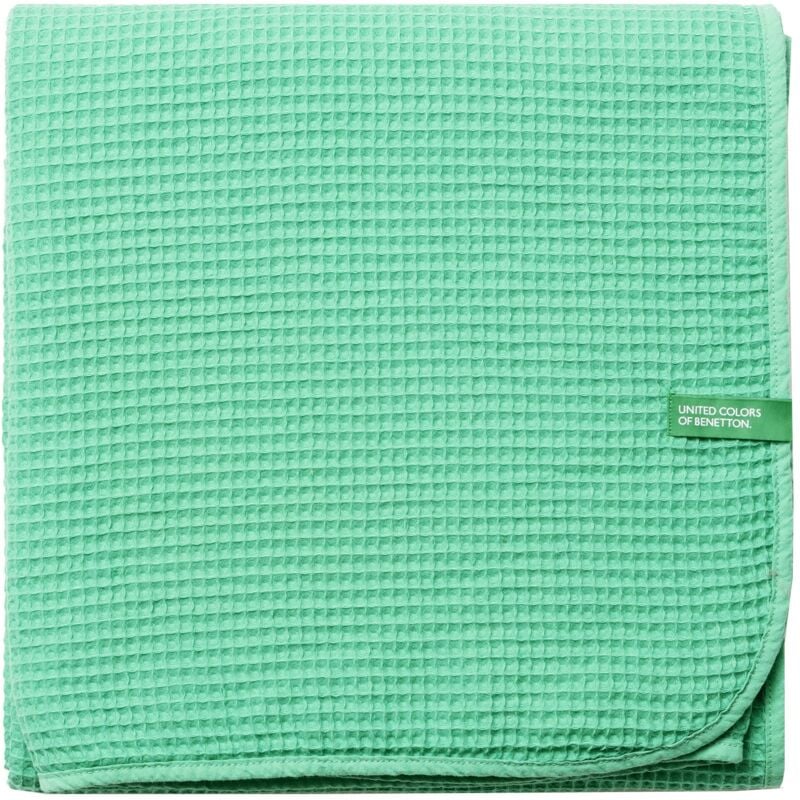 Couverture 140x190CM 200GSM 100% coton vert casa - Benetton