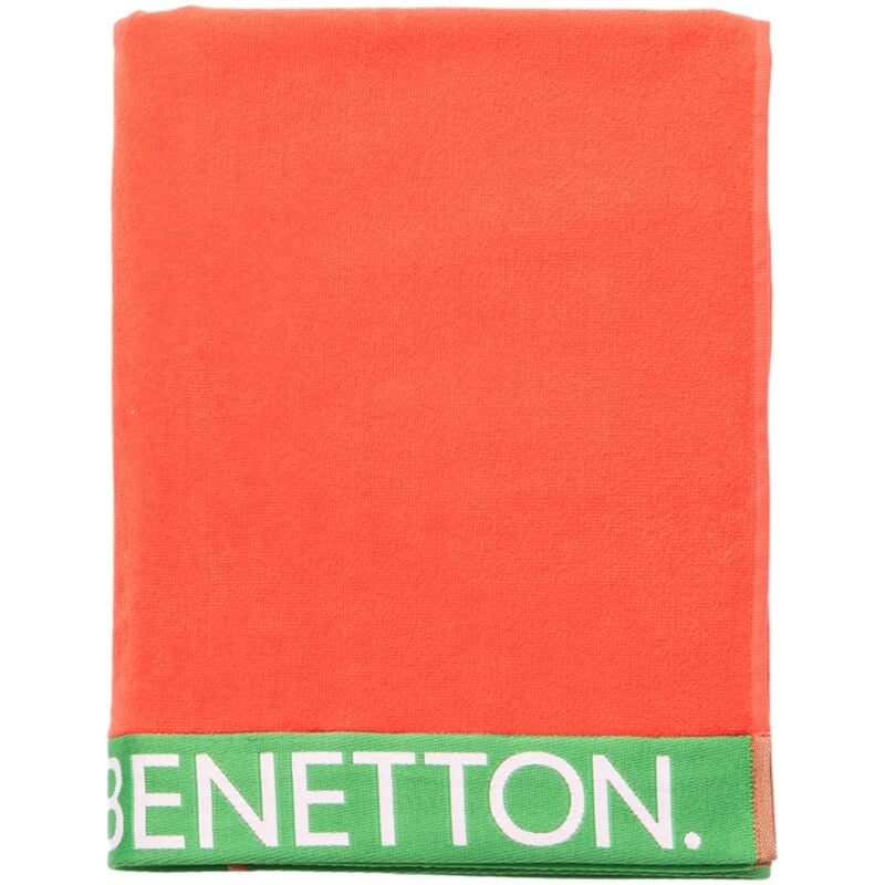 Casa Benetton 100 % Coton 380 G Serviette De Plage Velours (90x160 Cm) Rouge