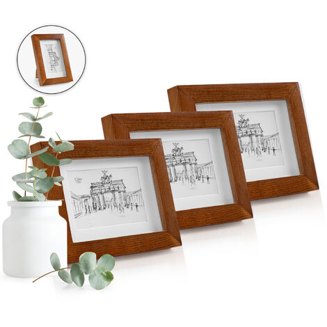 Multimarco de madera para 9 fotos, portafotos, marco múltiple de pared para  fotografías de 14 x 9 cm, decoración del