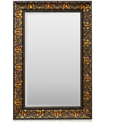 Biscottini Specchio grande da parete 2 metri x 100 cm, Specchio da parete  grande con cornice in legno