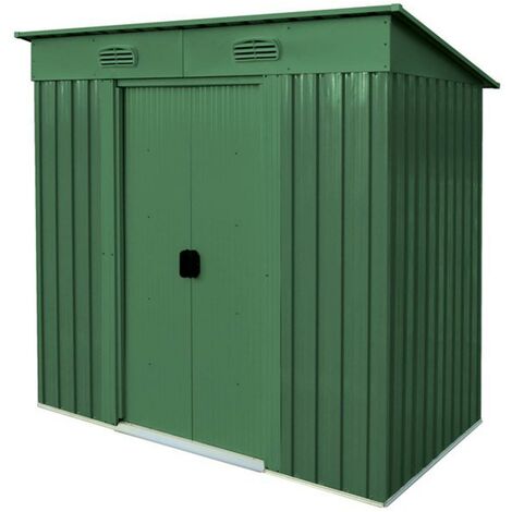 CASA COTTAGE MEDIUM IN METALLO 194 CM VERDE DA GIARDINO DEPOSITO ESTERNO RIPOSTIGLIO