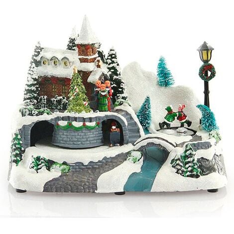 FÉÉRIC LIGHTS AND CHRISTMAS CASA DE LUCES DE PUEBLO CON BATERÍAS DECORACIÓN NAVIDEÑA