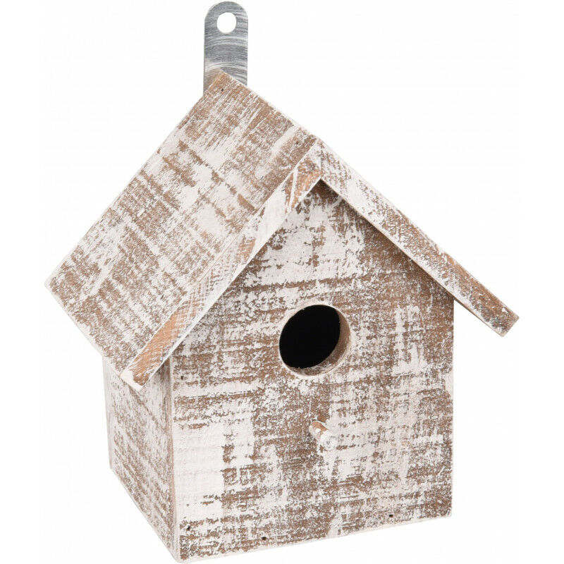 

Casa de pájaros de madera GOOS. 15.5 x 11 x 16 cm. blanco/marrón.
