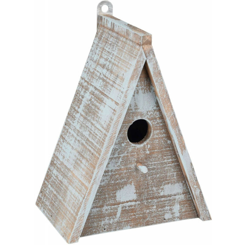 

Casa de madera para pájaros GIES . 16.5 x 11 x 21 cm. azul / marrón.