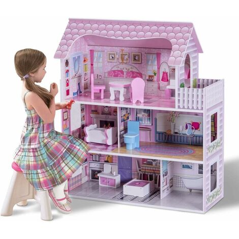 Mini taburete de plástico para casa de muñecas: taburete alto en miniatura,  juego de juguete, accesorio de decoración para casa de muñecas