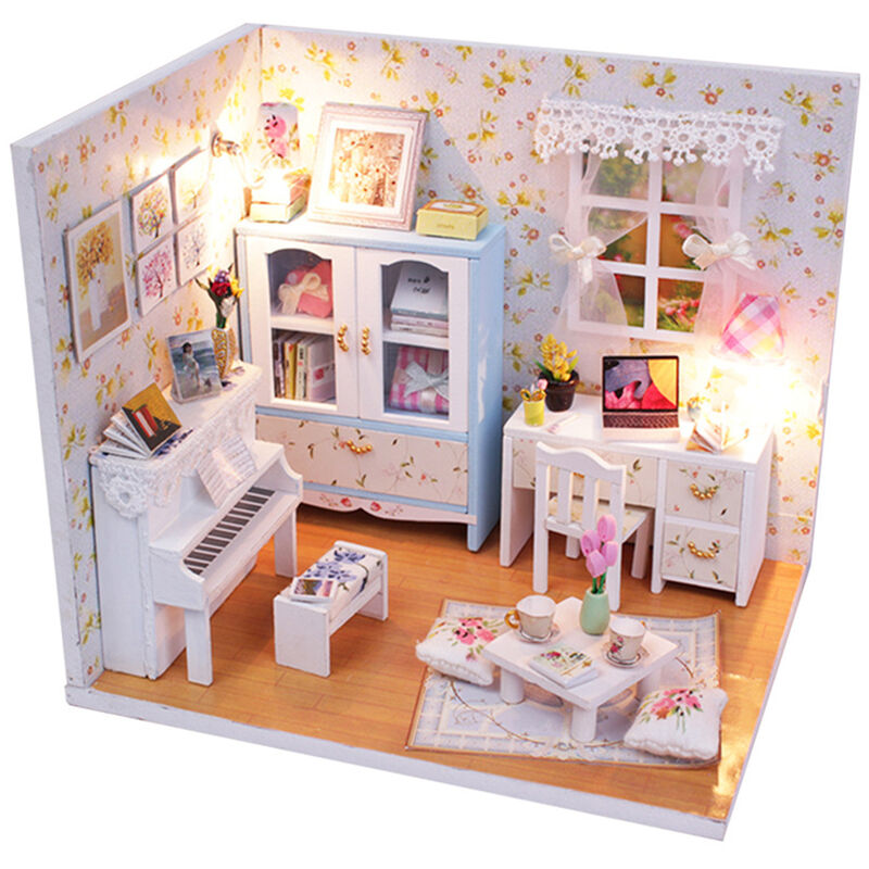 

Casa de munecas en miniatura Casa de munecas de madera DIY con muebles Juguete para ninos Regalos creativos para ninos mayores de 14 anos Adultos