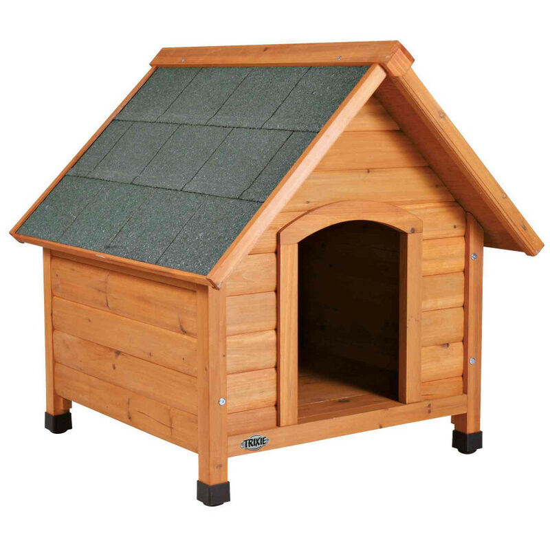 

Casa de perro en la cabaña. M. 77 × 82 × 88 cm. para perros Schnauzer medianos.