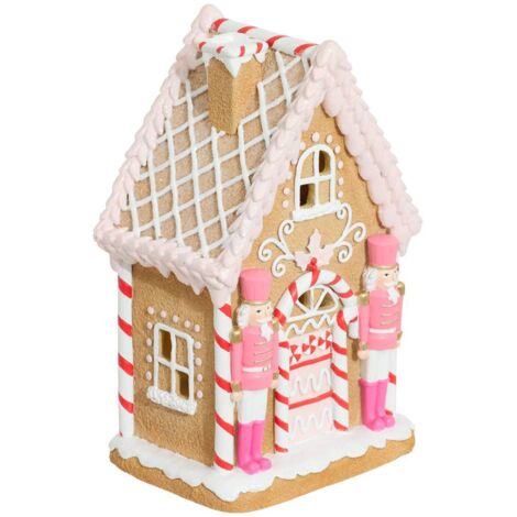 CASA EN RESINA ROSA 25,5CM - Atmosphera créateur d'intérieur