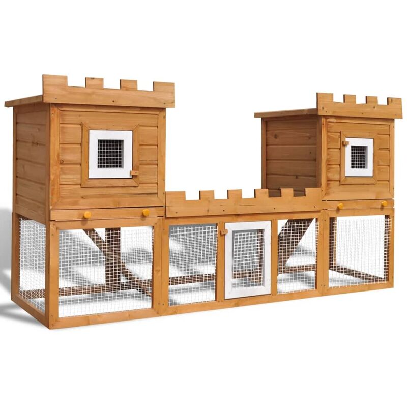 

Casa grande de animales jaula conejera doble jaula de madera