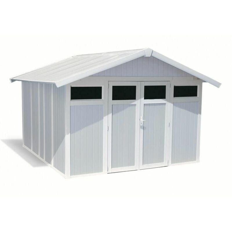 

Grosfillex - ​Caseta Jardín 11m² Modelo Utility Blanco/Azul - Blanco