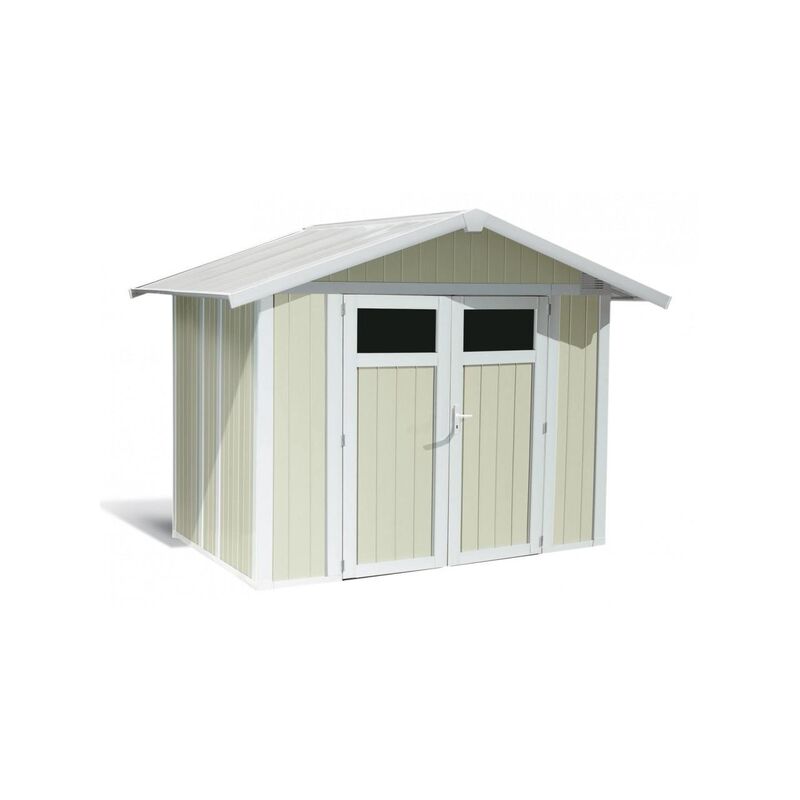 

Grosfillex - Caseta Jardín 4,9m² Modelo Utility Blanco /Gris-Verde - Blanco