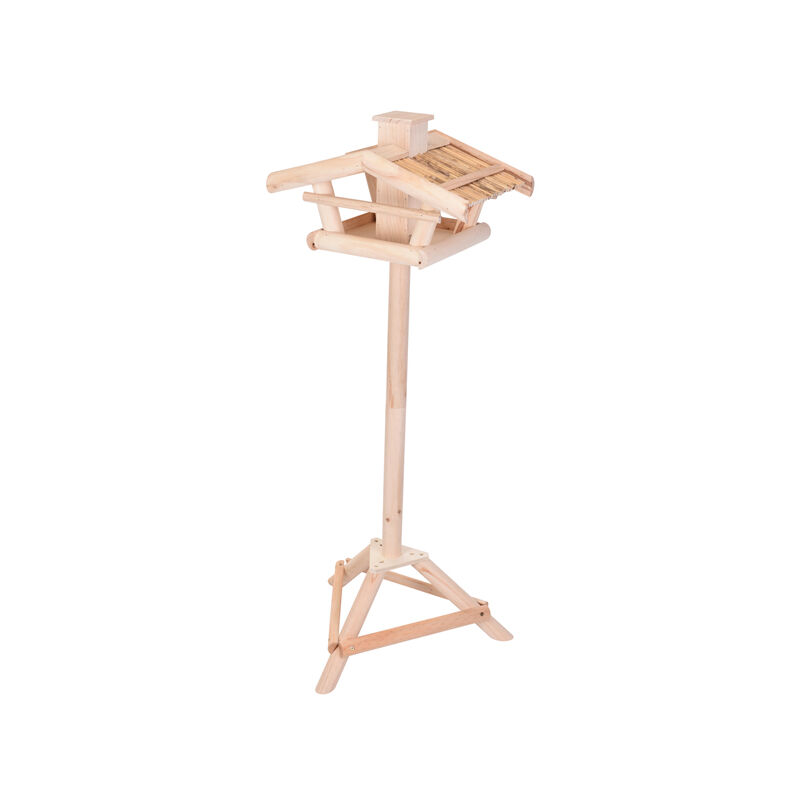 

Casa Pajaros Con Pedestal Pino