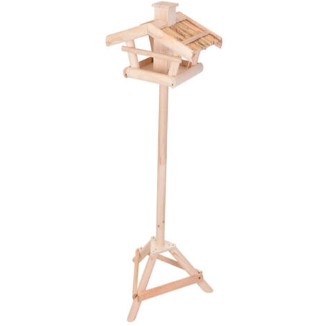CASA PAJAROS PEDESTAL PINO