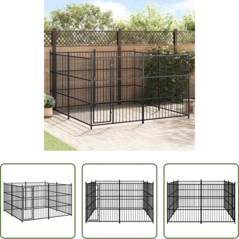 Casa para perros -  Perrera de exterior 300x300x185 cm