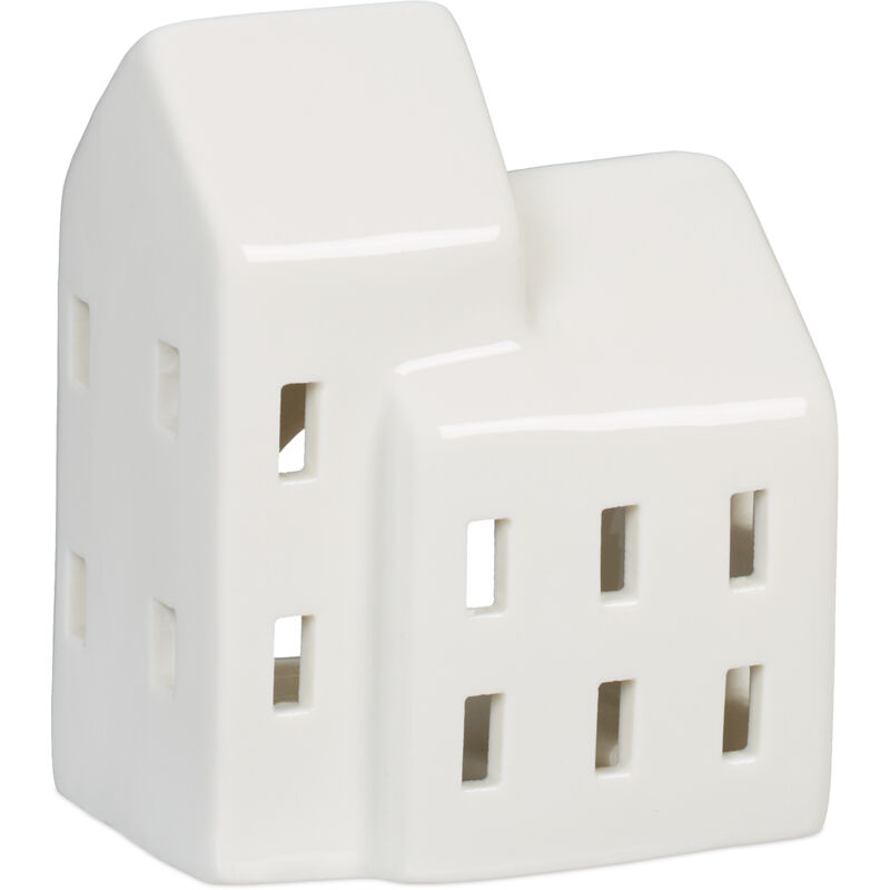 Casetta Portacandele In Ceramica, Casa Luminosa Porta tealight, Per...