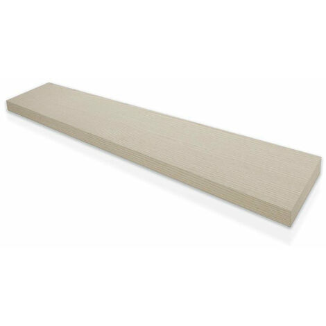 Casa Pura – Étagère murale Stockholm mat beige 100 cm x 23 cm – Support invisible pour montage mural – Capacité de charge 15 kg – MDF haute brillance