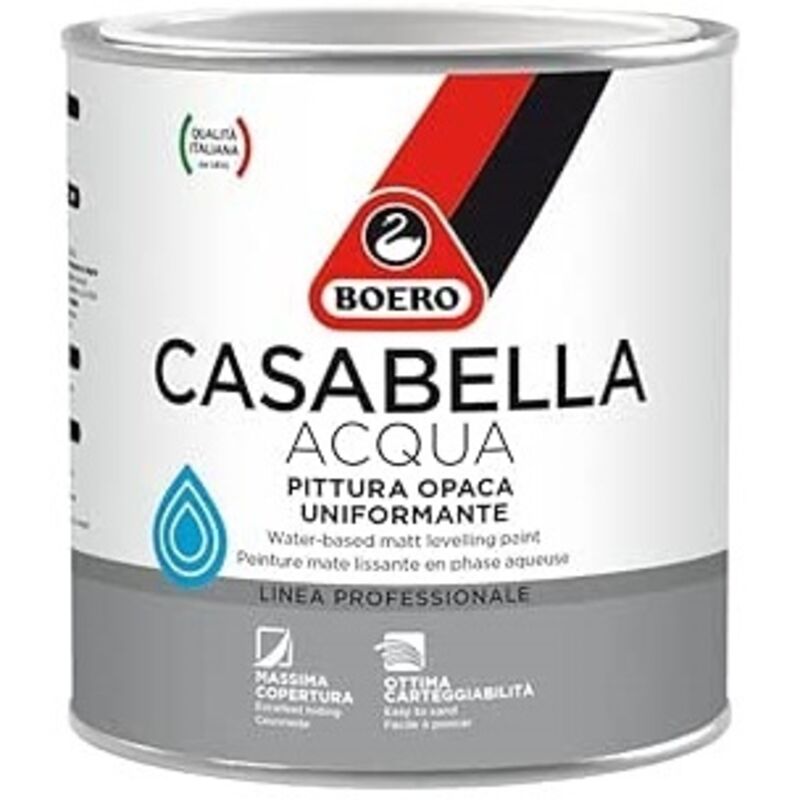 Casabella All'acqua Pittura Opaca Di Fondo All'acqua Lt 0,5