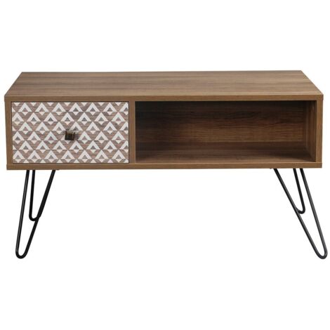 Casablanca Coffee Table - Wood - L45 x W80 x H43 cm - Brown