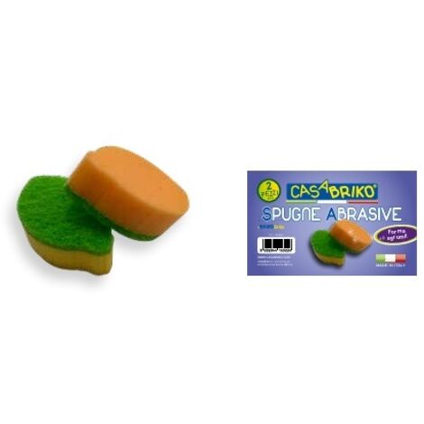 CASABRIKO 2 SPUGNE ABRASIVE A FORMA DI AGRUMI